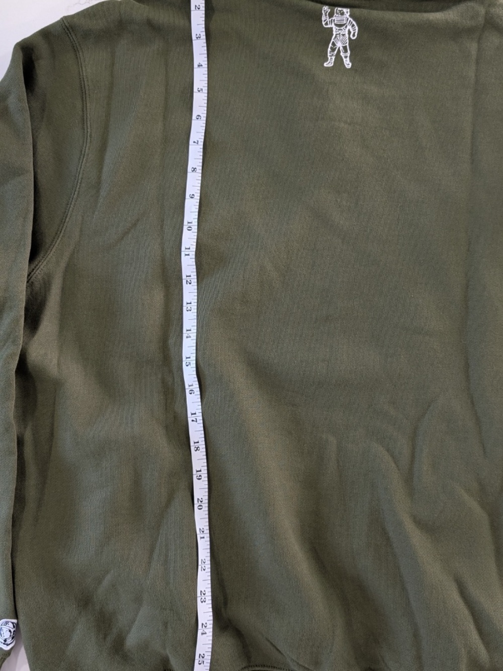 BBC Billionaire Boys Club Globe Hoodie Size L Olive Green Zipper Pockets New - Picture 6 of 11